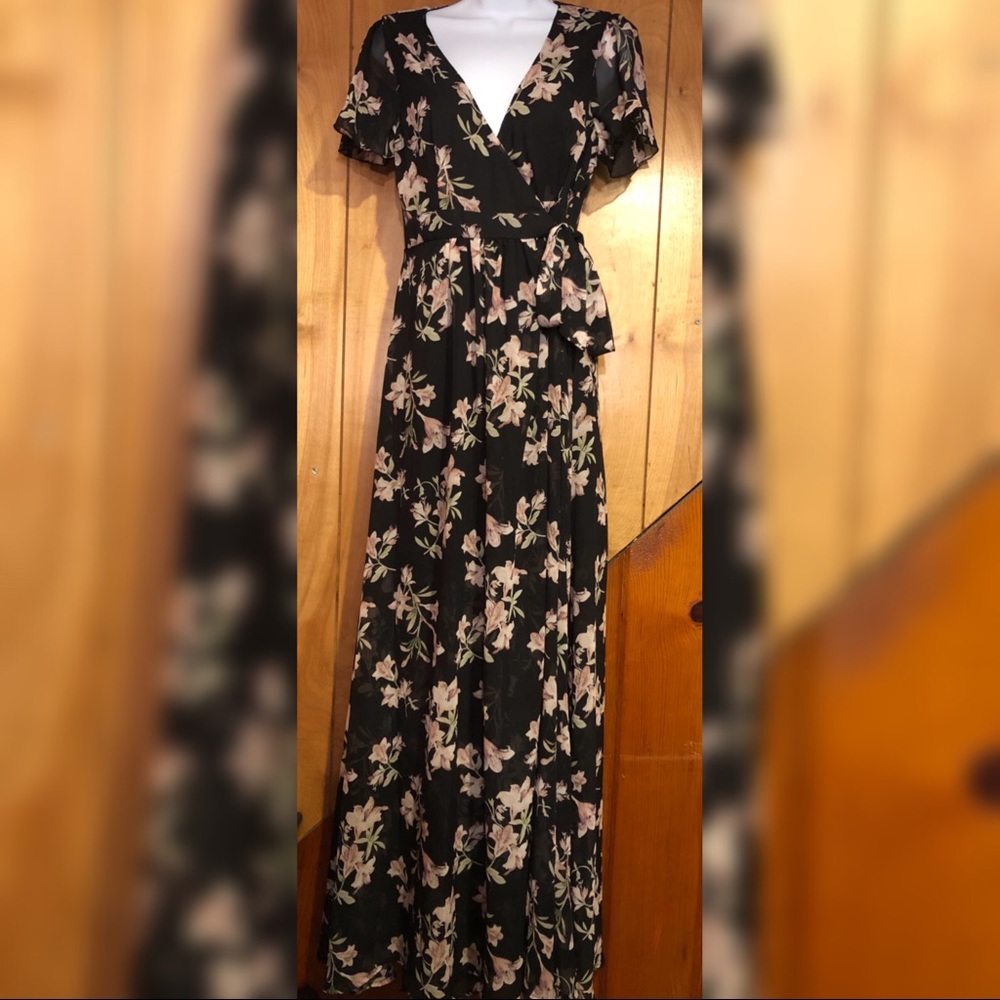 Maxi Front Wrap Dress Forever 21